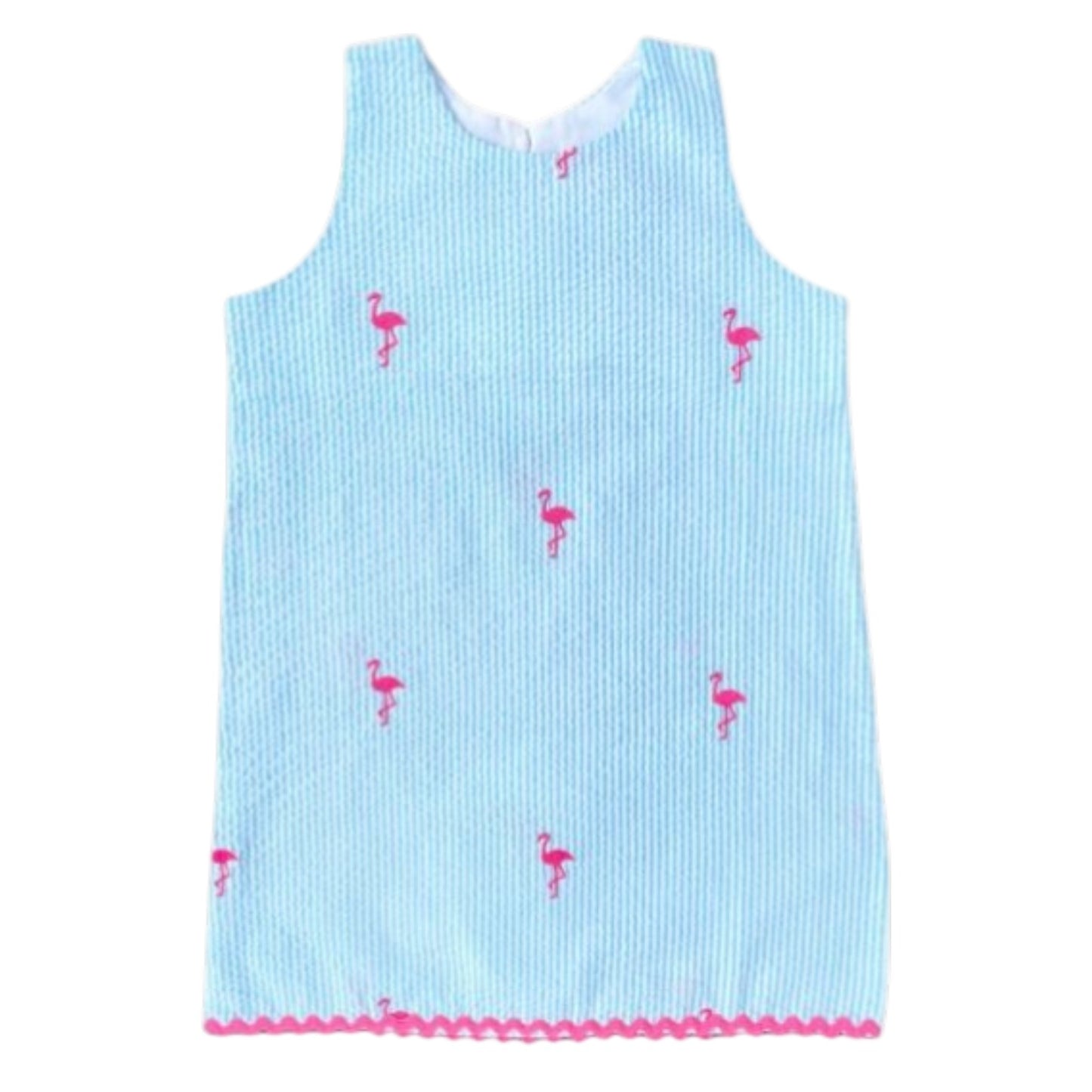Turquoise SS Dress Flamingo