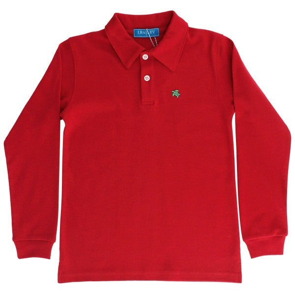 Harry L/S Polo- Red|5153