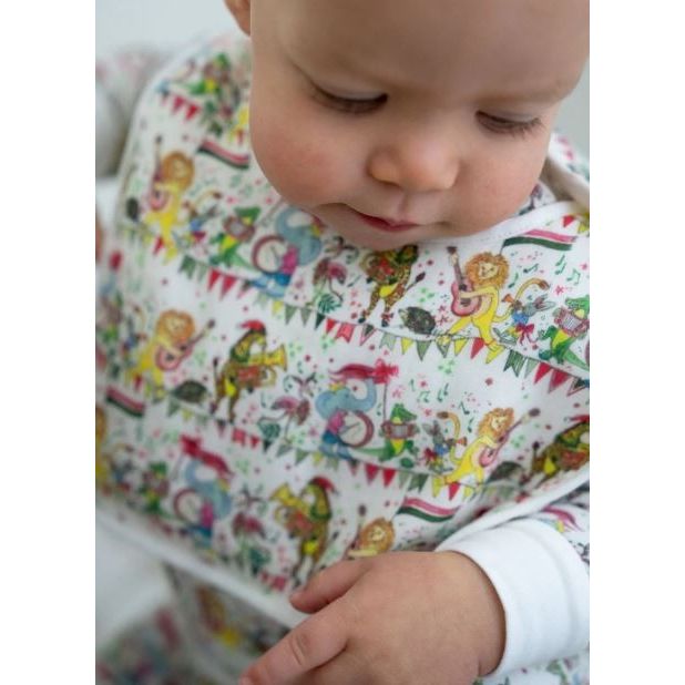 Musical Jubilee Bib in White|6932