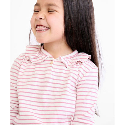 Hen T-Shirt, Rose Mini Stripe|9011