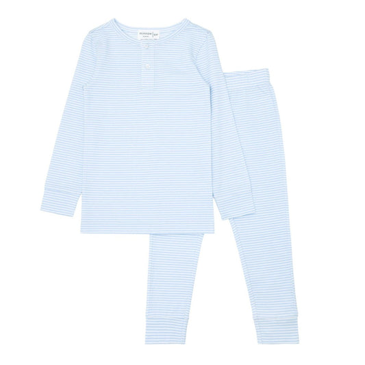 Powder Blue Stripe PJ Set|12782