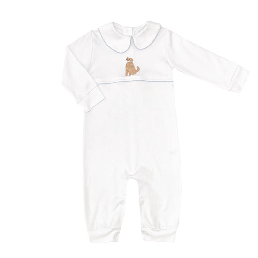 Playful Pup Pima Playsuit-Blue|12828