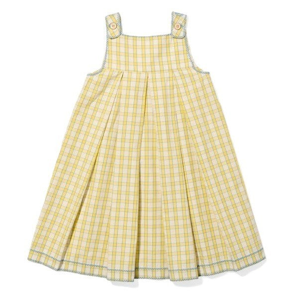 Daisy Dress, Yellow Picnic Check|7474