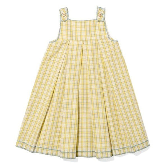 Daisy Dress, Yellow Picnic Check|7474