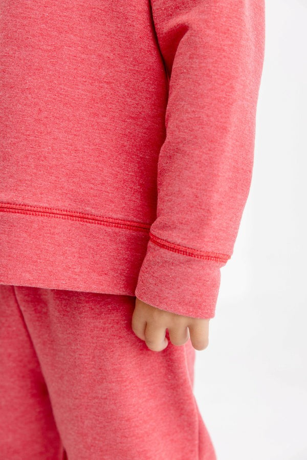 Cassidy Crewneck Heathered Red|12722