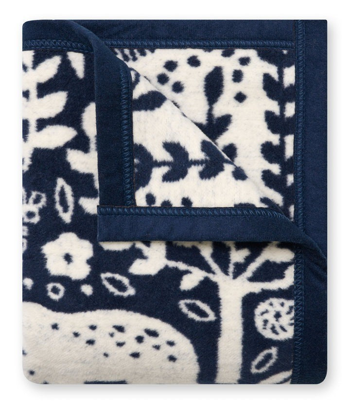 Whimsical Woods Mini Navy Blanket|10224