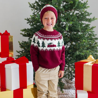 Christmas Truck Fair Isle Sweater|13248