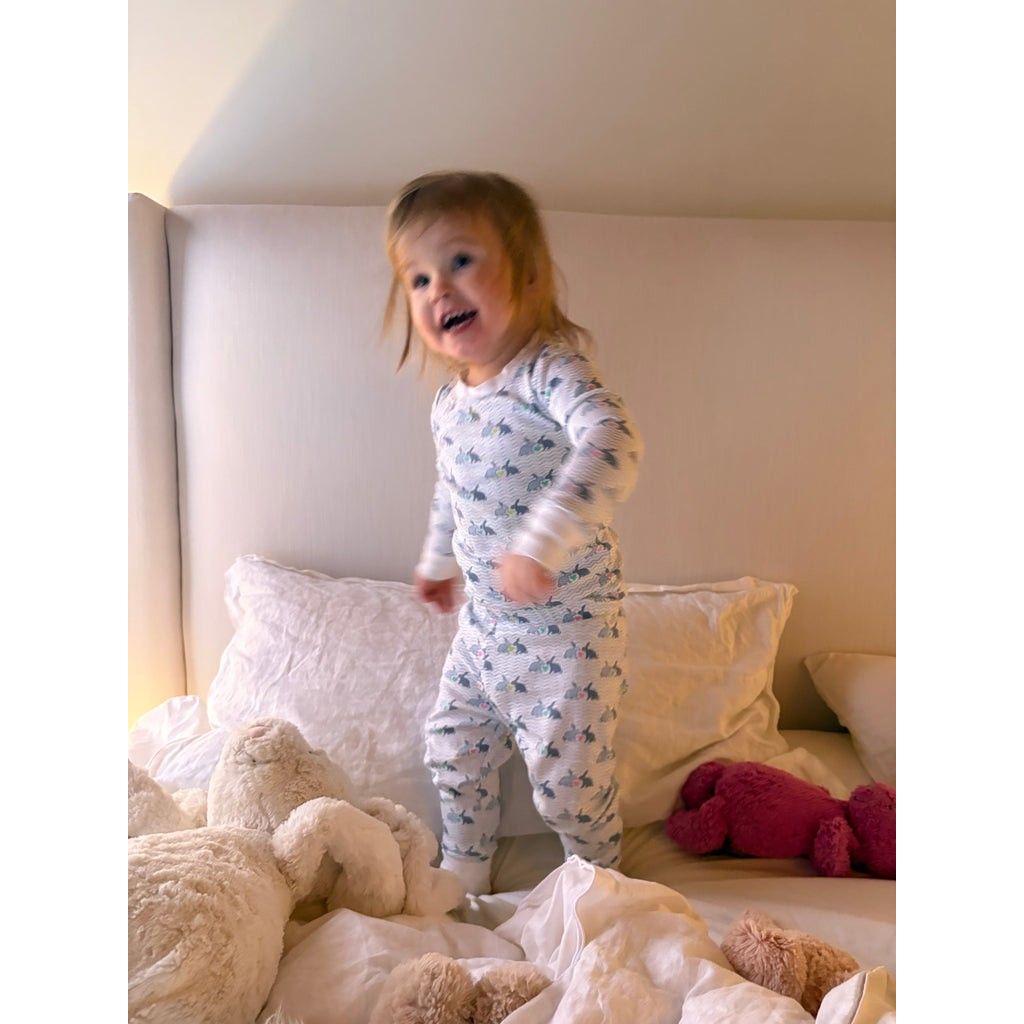 Bunny Love Two Piece Kids Pajamas|6376