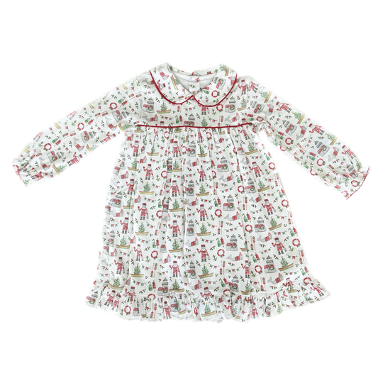 Sailor Santa Pima Cotton Dress|3089