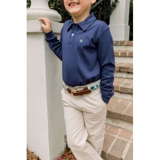 Harry L/S Polo- Navy|5155