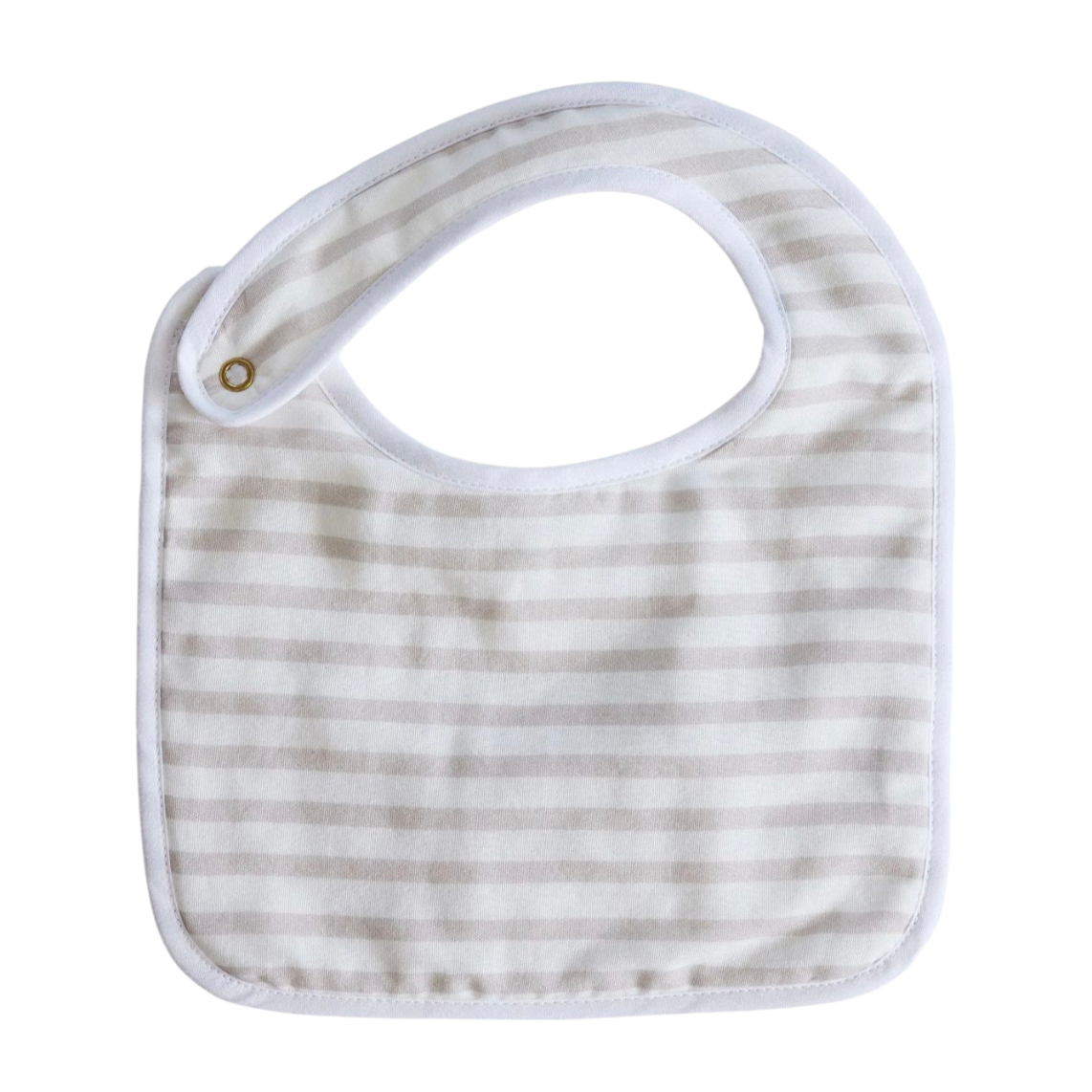 Sand & White Striped Bib|7851
