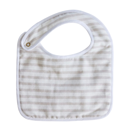 Sand & White Striped Bib|7851