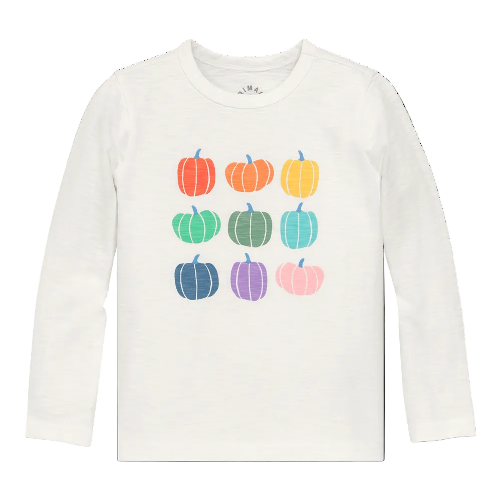 Kid's Long sleeve Rainbow Pumpkin|13546
