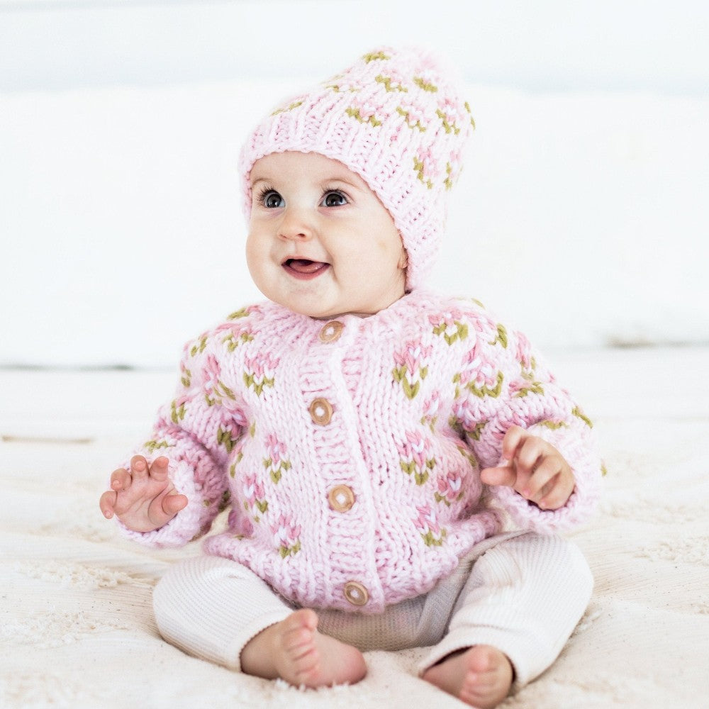 Bitty Blooms Cardigan Blush|13465
