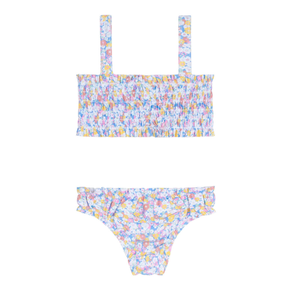 Girls jasmine blossom smocked bikini|11500