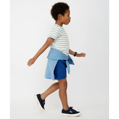 Willie T-Shirt, Dusty Blue Sport Stripe|6846