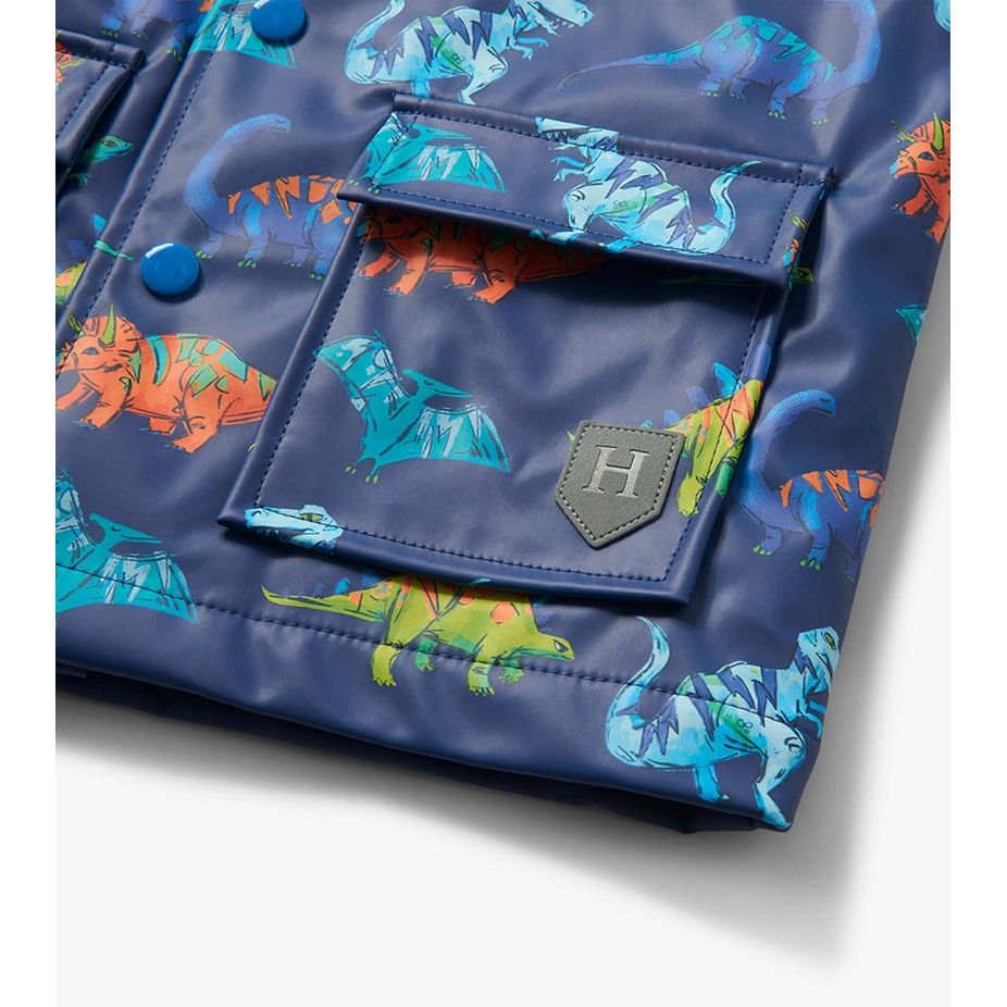 Dino Party Snap Rain Coat|11177