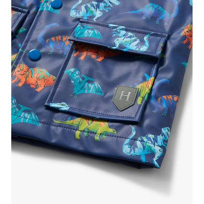 Dino Party Snap Rain Coat|11177