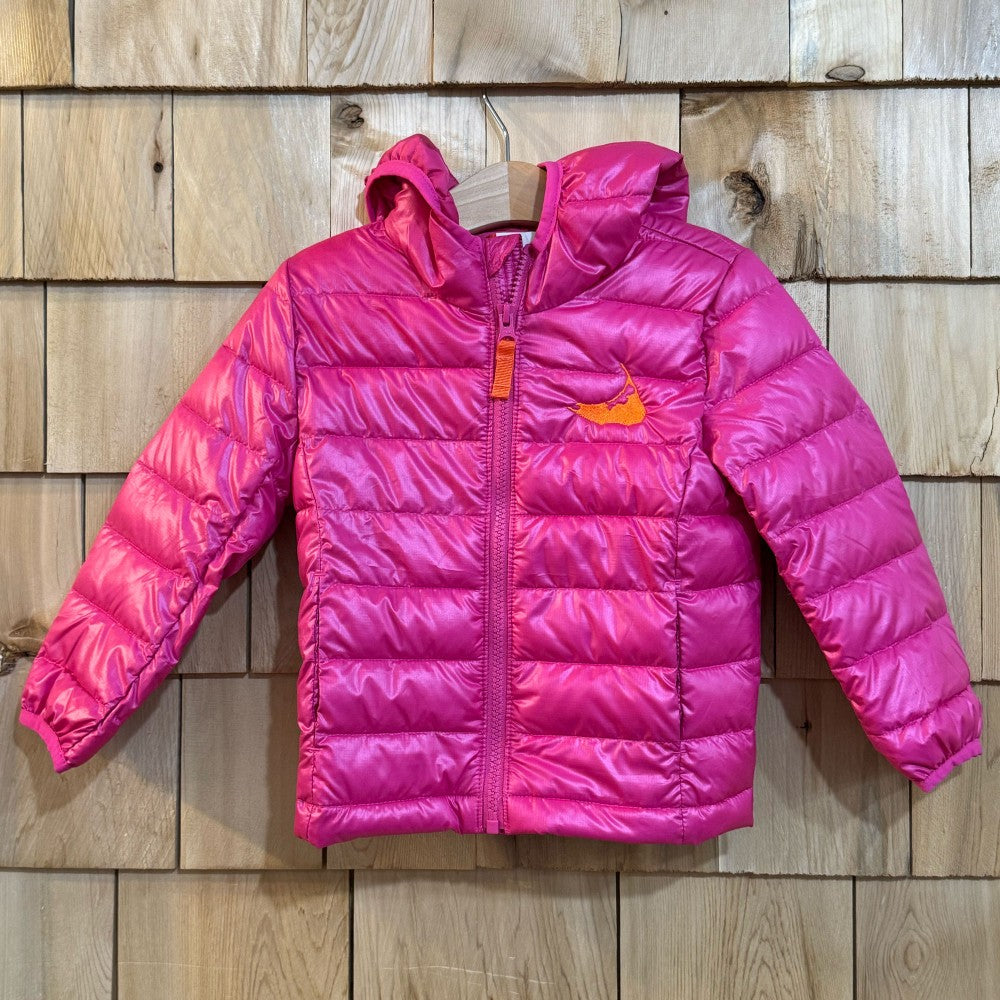 Pink Puffer Jacket with Embroidered Nantucket|5995
