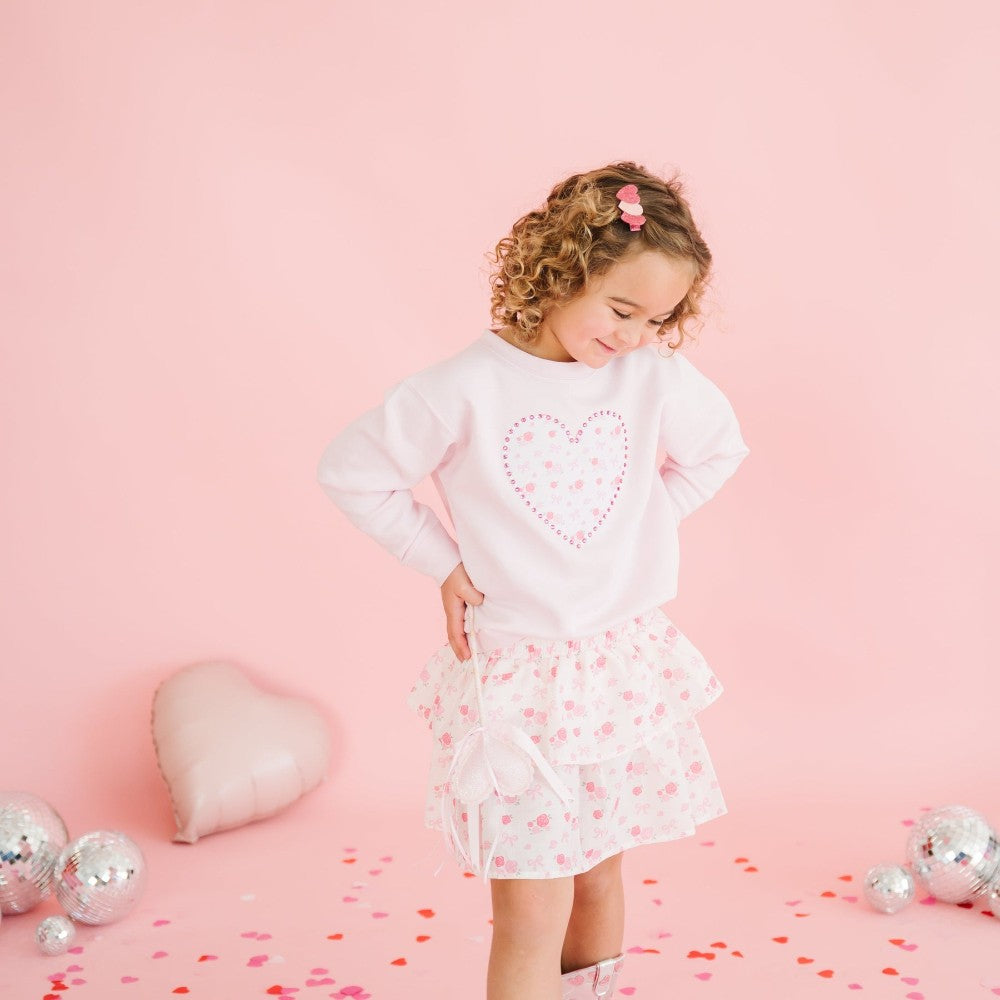 Scalloped Glitter Heart Wand|10657