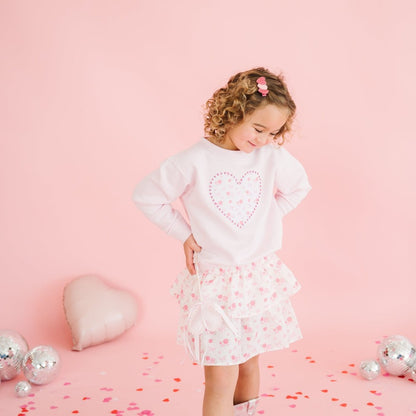 Scalloped Glitter Heart Wand|10657