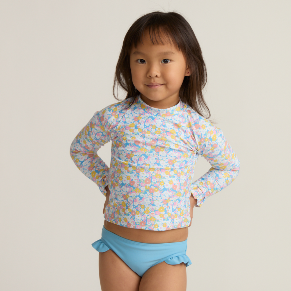 Girls jasmine blossom rashguard set|11502