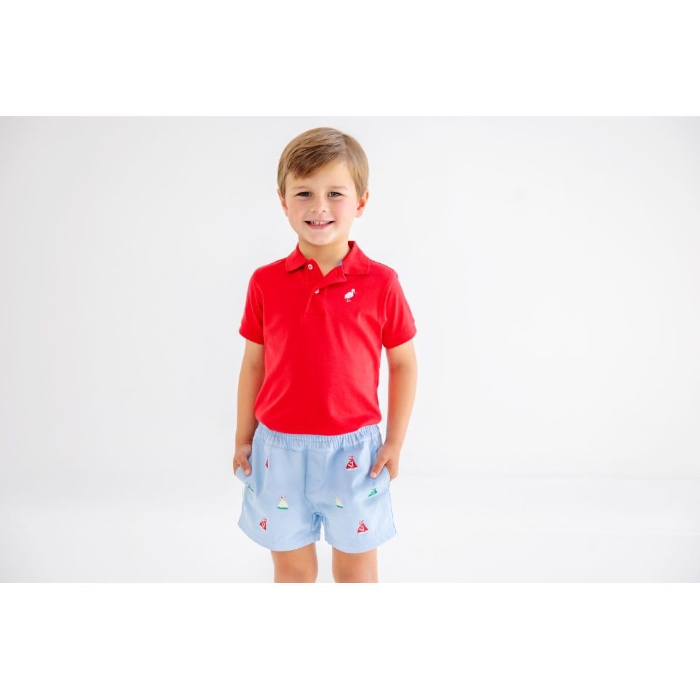 Critter Sheffield Shorts Beale Street Blue/Sailboats|11329