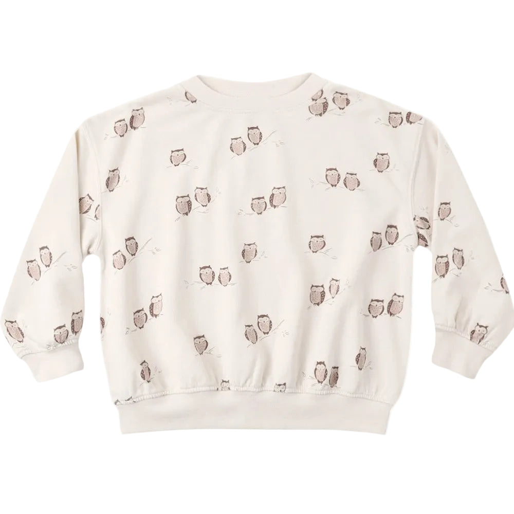 Relaxed Sweatshirt Owls|11870