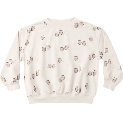 Relaxed Sweatshirt Owls|11870