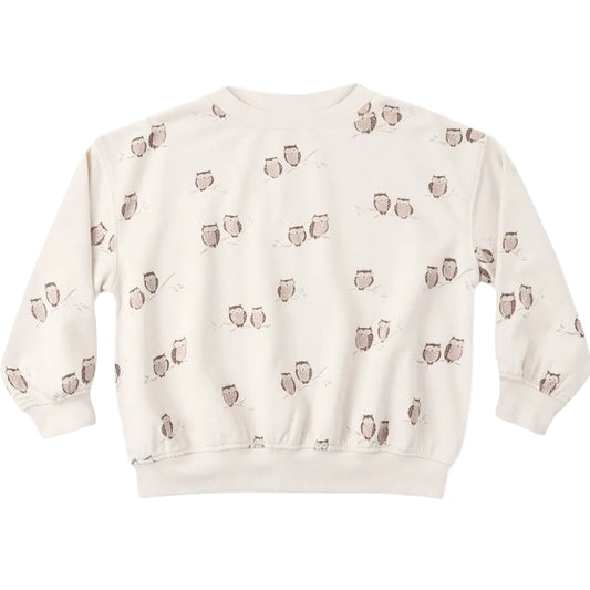 Relaxed Sweatshirt Owls|11870