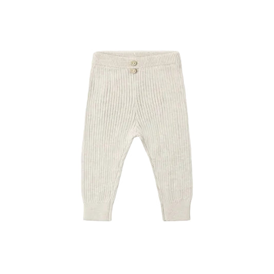 Rib Knit Legging - Heathered Oatmeal|12492