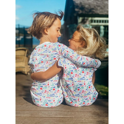 Nantucket Two Piece Kids Pajamas - Madaket Multi|7355