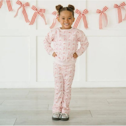 Candy Cane Lane Christmas Flare Legging|9770