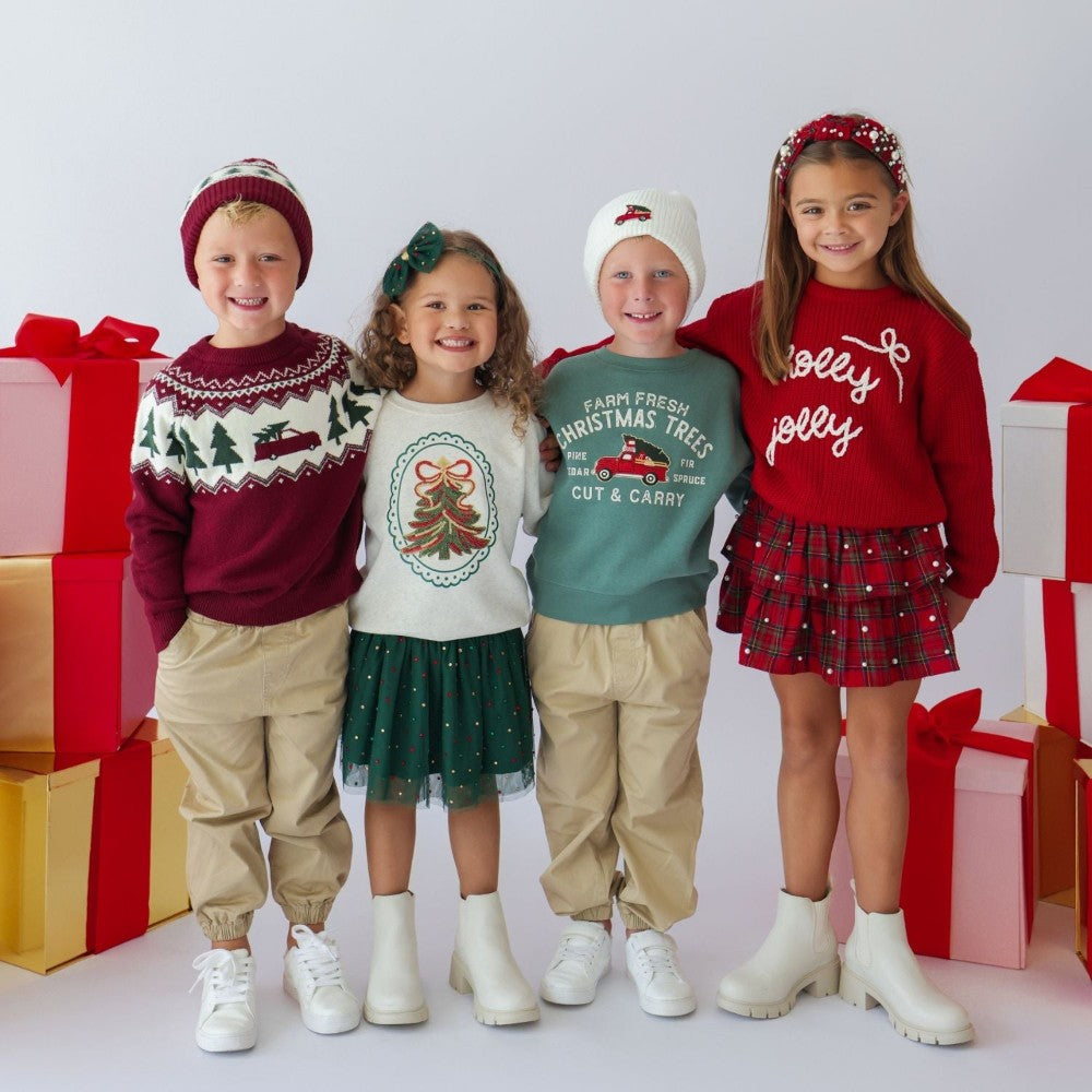 Christmas Truck Fair Isle Sweater|13253