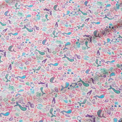 Mermaids Two Piece Kids Pajamas - Pink|7385
