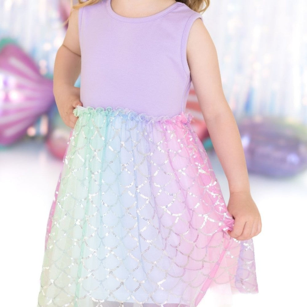 Rainbow Mermaid Tank Dress|9701