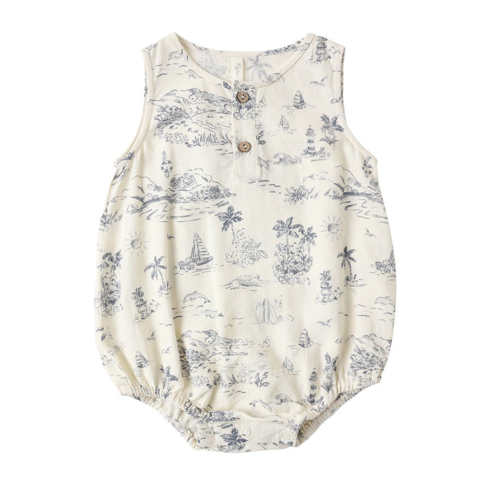 Beau Romper Ocean Toile|10601