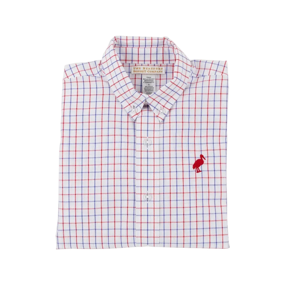 Dean's List Dress Shirt - Lake Powell Plaid/Richmond Red|11362