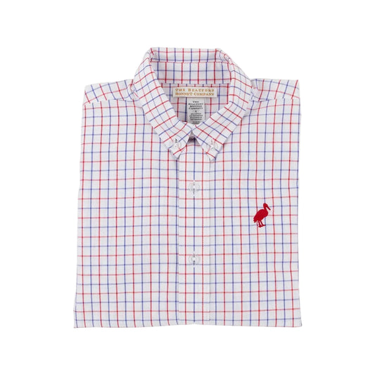 Dean's List Dress Shirt - Lake Powell Plaid/Richmond Red|11362