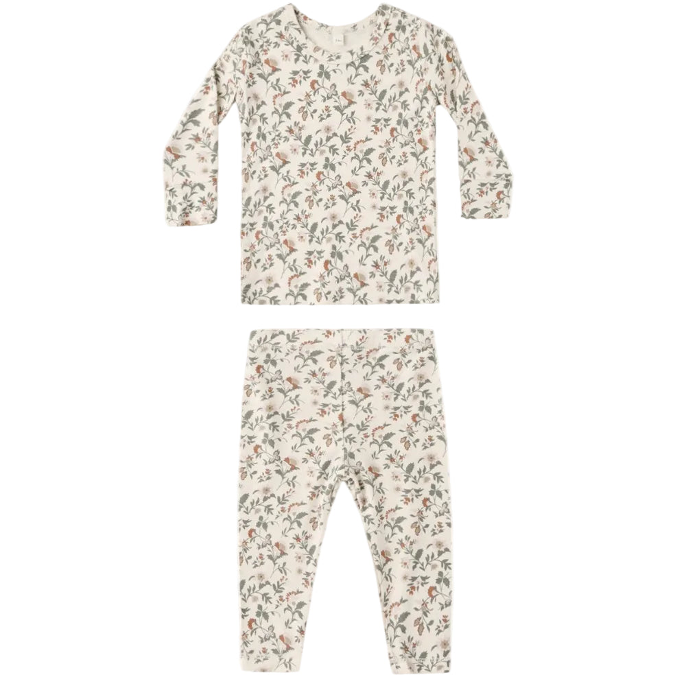 Bamboo Pajama Set - Holiday Floral|13423