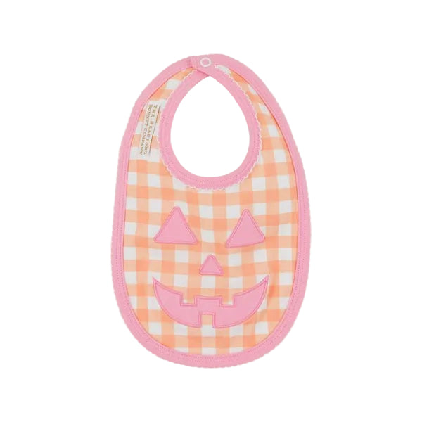Burp Me Bib Seashore Sherbet Gingham & Hamptons Hot Pink|12970