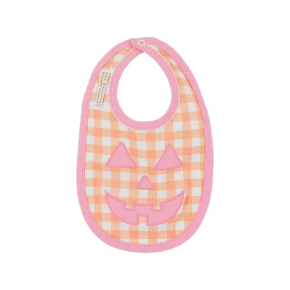 Burp Me Bib Seashore Sherbet Gingham & Hamptons Hot Pink|12970
