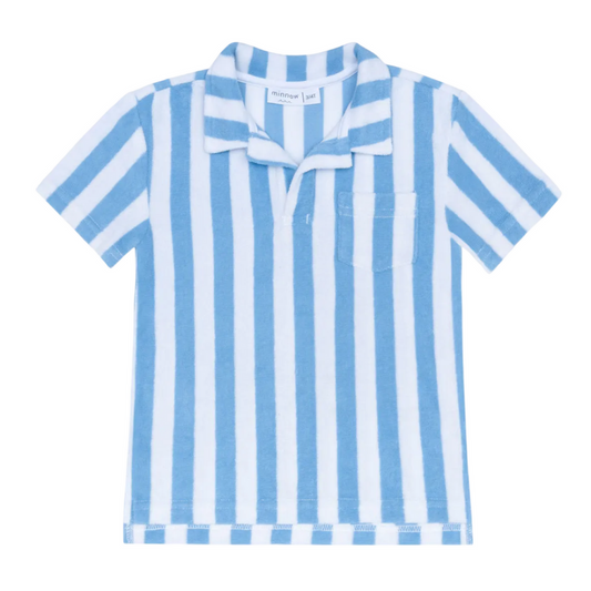 Boys bay stripe french terry polo|11433