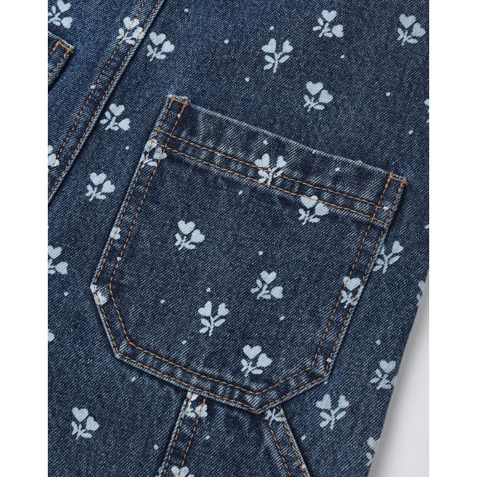 Utility Overall Heart Ditsy