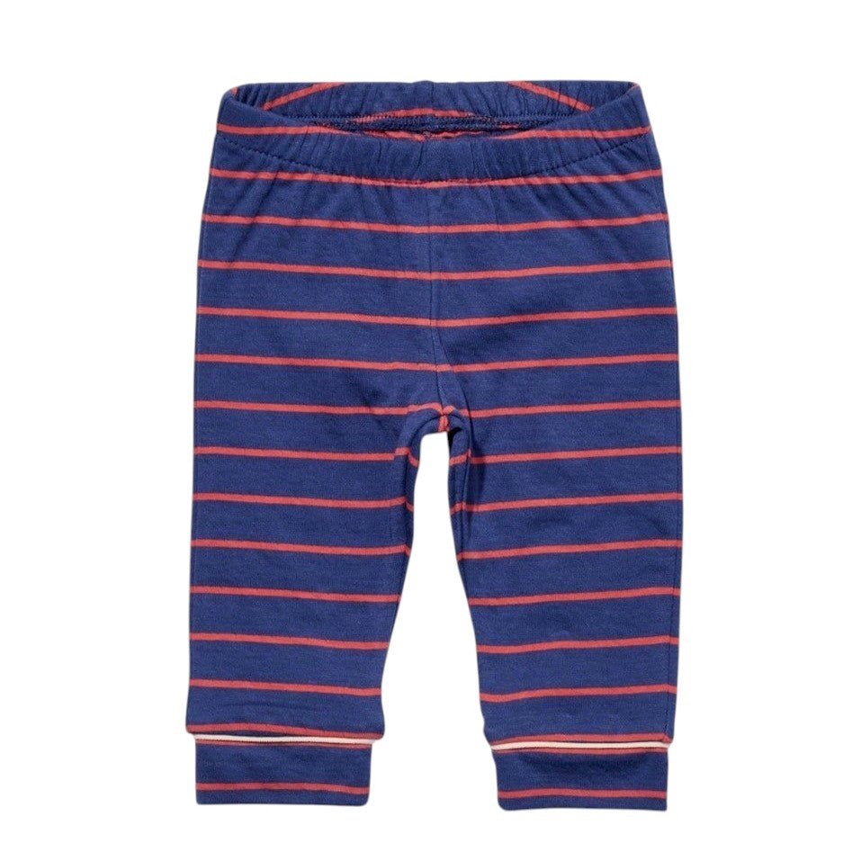 Andy Baby Legging, Navy Fine Stripe|9089