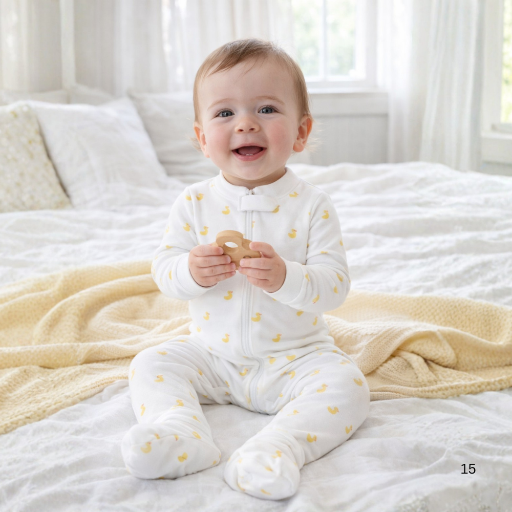 Little Duckling Zipper Romper|11807