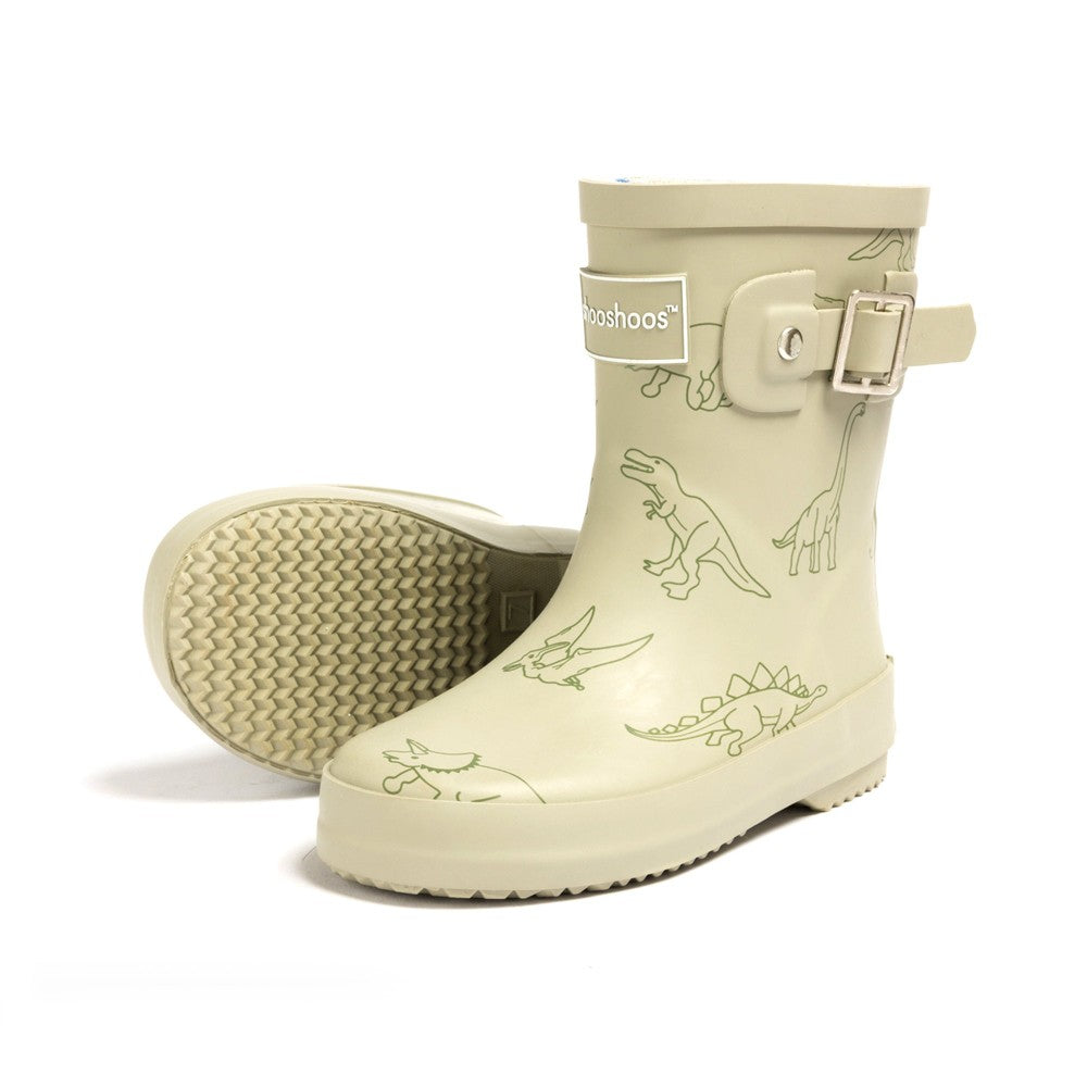 DINO ROAR WATERPROOF RAIN BOOT SAGE GREEN|10285