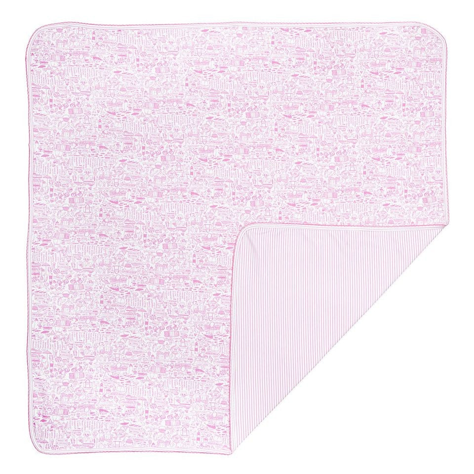 Nantucket Baby Blanket Peony Pink|2181