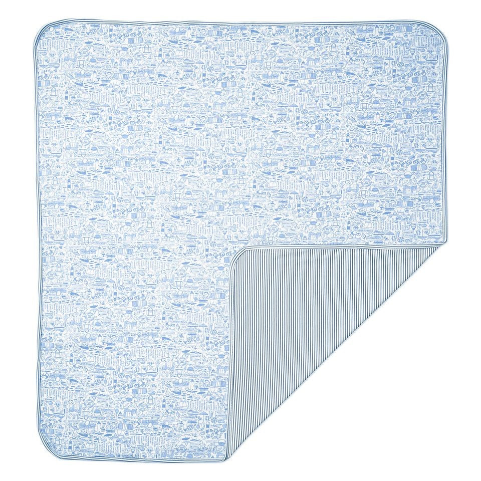 Nantucket Baby Blanket Sailor Blue|2182