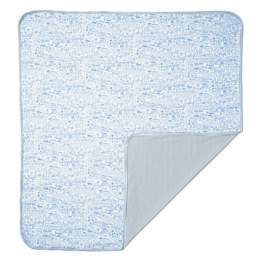 Nantucket Baby Blanket Sailor Blue|2182